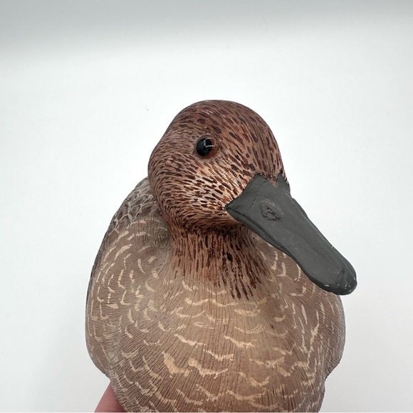 Handmade Folk Art Carved Wood Pintail Duck ERIK VANDE BOGART - Picture 4 of 10